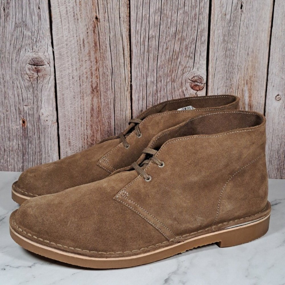Clarks Bushacre 3 Sand Suede Leather Boots Mens Size 12 (Worn Once)